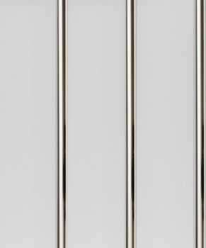 Панель ПВХ 3000х250 мм, потолочная трехполосная, серебро, 0.75 м²