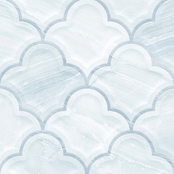 Плитка 40х27 см настенная 1.08 м² Global Tile Ars, голубой, орнамент