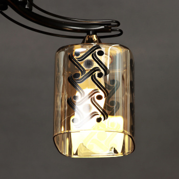 Люстра Verner Lighting A3944/2, 40 Вт, Е27, 2 лампы, черный/золото