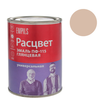 Эмаль ПФ-115 бежевая 0,9 кг Расцвет *1/14/588