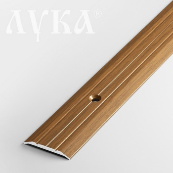 Порог-стык одноуровневый 25х1350 мм Лука ПС 01, орех