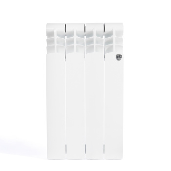 Радиатор алюминиевый 4 секции Royal Thermo Revolution, 500 мм, белый Радиатор алюминиевый 4 секции Royal Thermo Revolution, 500 мм, белый