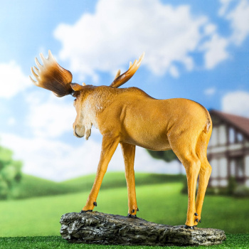 Садовая фигура "Лось на камне" 49х52х30см 7426200