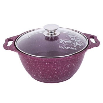 Кастрюля алюм. литая а/приг. Kukmara "Trendy style" Mystery 4,0л Ст.кр. к41tsm *1/3