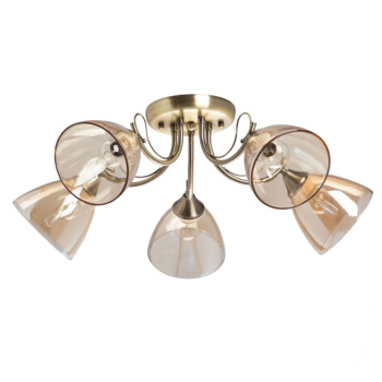 Люстра De City 676016605, Е27, 5 ламп, 60 Вт, цвет античная бронза