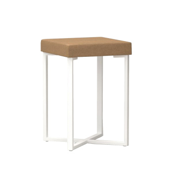 Табурет ЗМИ Торонто, 33х33х48 см, бежевый/белый