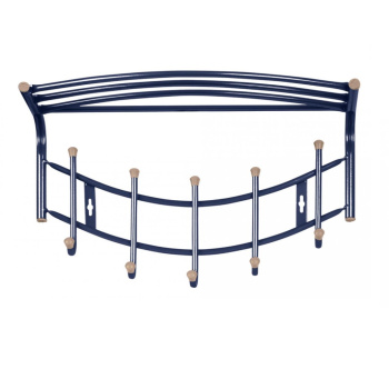 Вешалка настенная с полкой 525х300х235мм 5крючков Сапфир "HAUSHALT" HBH1/S ("Ника") *5