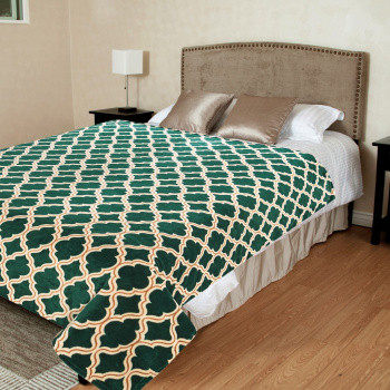 яяяПлед фланель 180*210см Престиж зеленый TF FN F95GR a1821 Absolute*  *1