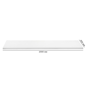 Подоконник ПВХ, 400х2000 мм, белый