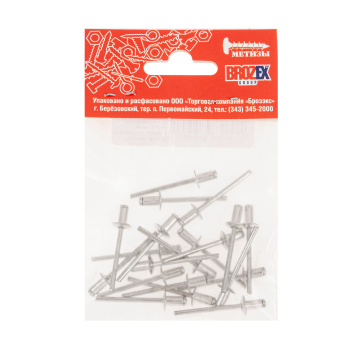 Заклёпки комб. BROZEX 4,0*8,0 (20шт) *10/100
