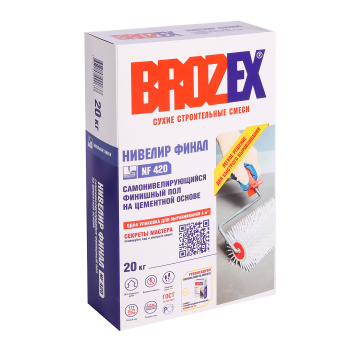 Наливной пол BROZEX Нивелир Финал NF 420, 20 кг Наливной пол BROZEX Нивелир Финал NF 420, 20 кг