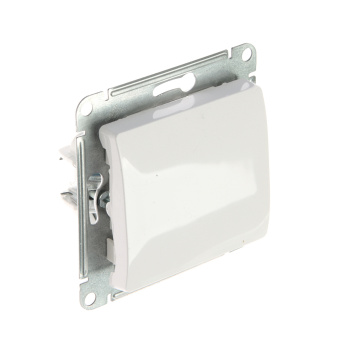 Механизм переключателя "Glossa" 1-кл. СП белый SchE GSL000161 *20