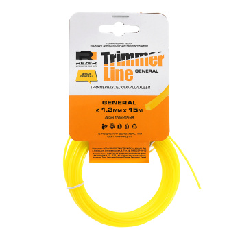 Леска GENERAL Rezer, 15 м, 1.3 мм, звезда